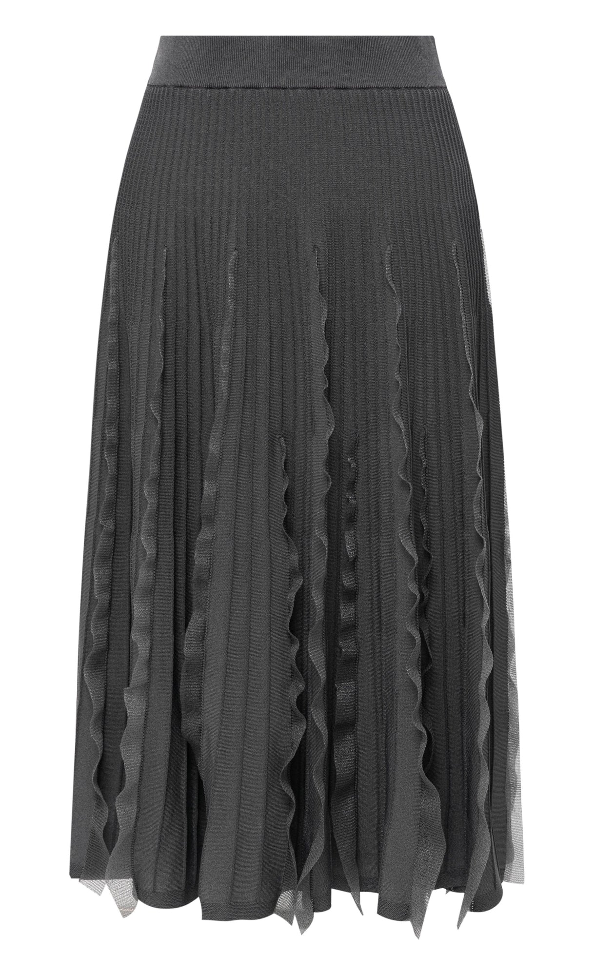 Eyelash Lace Mini Skirt | Grey