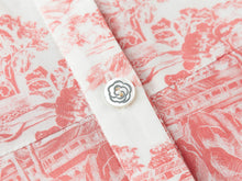 Silk-Cotton Printed Dress | Pink