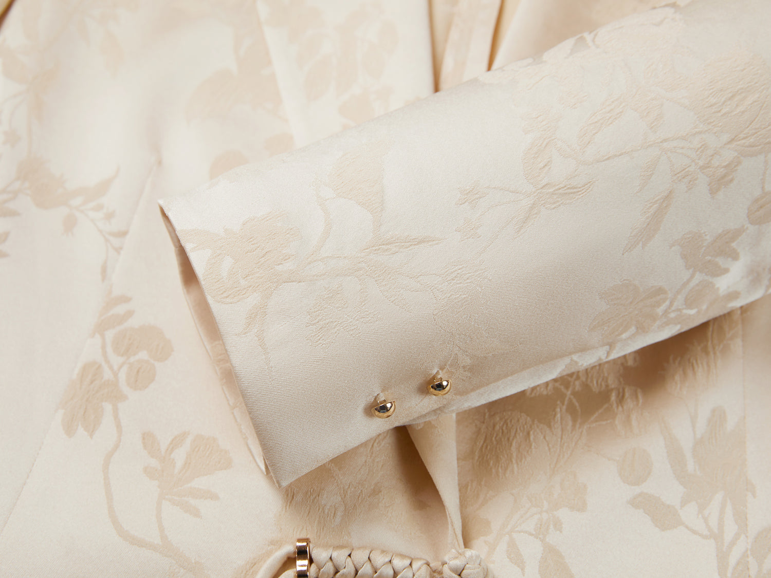Silk Blazer | Beige