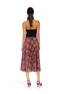 Vienna Skirt | Scarf Medallion Rum Raisin