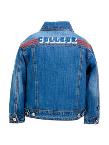 Boys | Patch Denim Jacket | Powder Blue