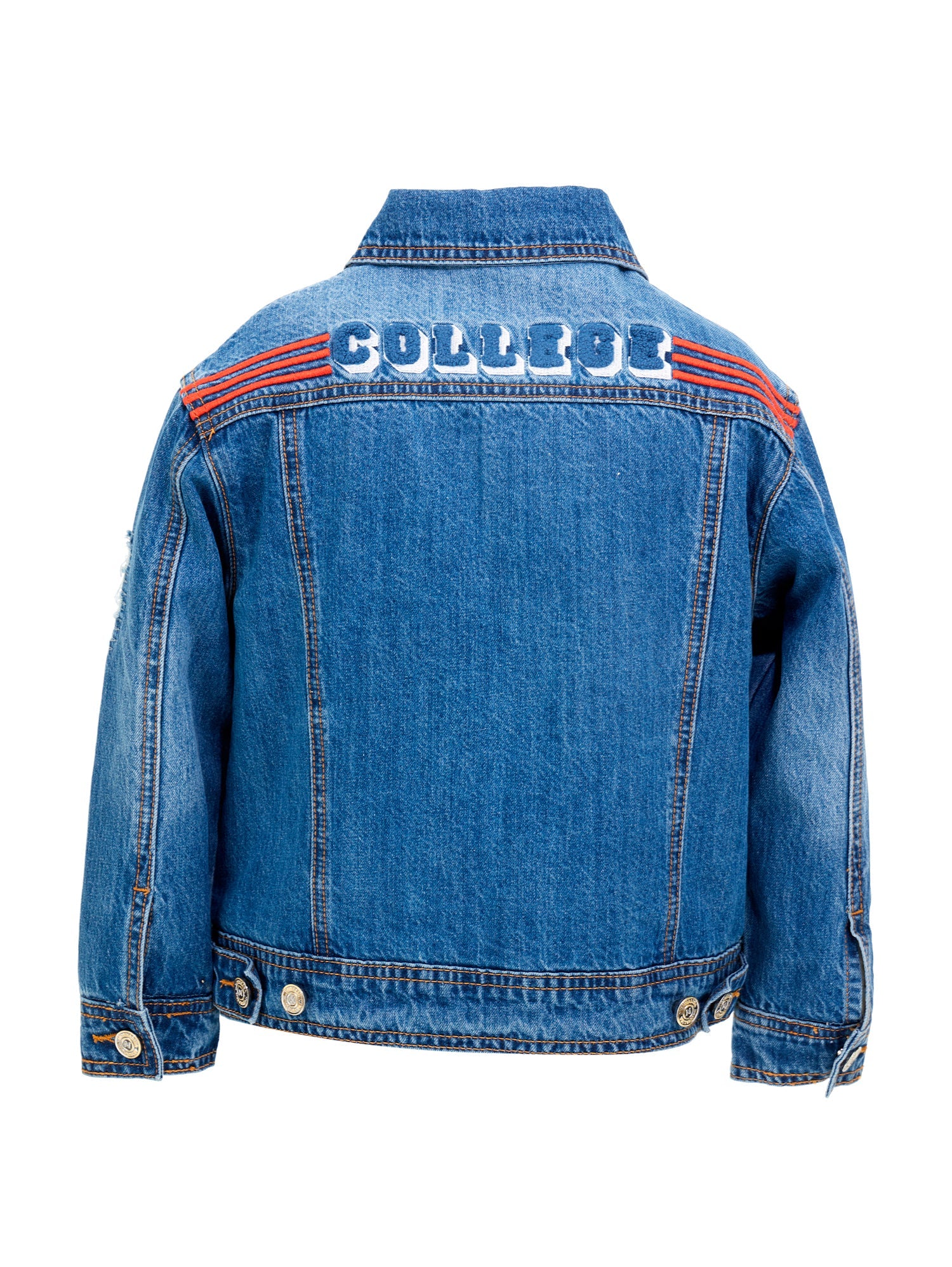 Boys | Patch Denim Jacket | Powder Blue