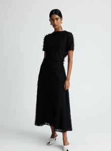 Clara Skirt | Clipped Jacquard