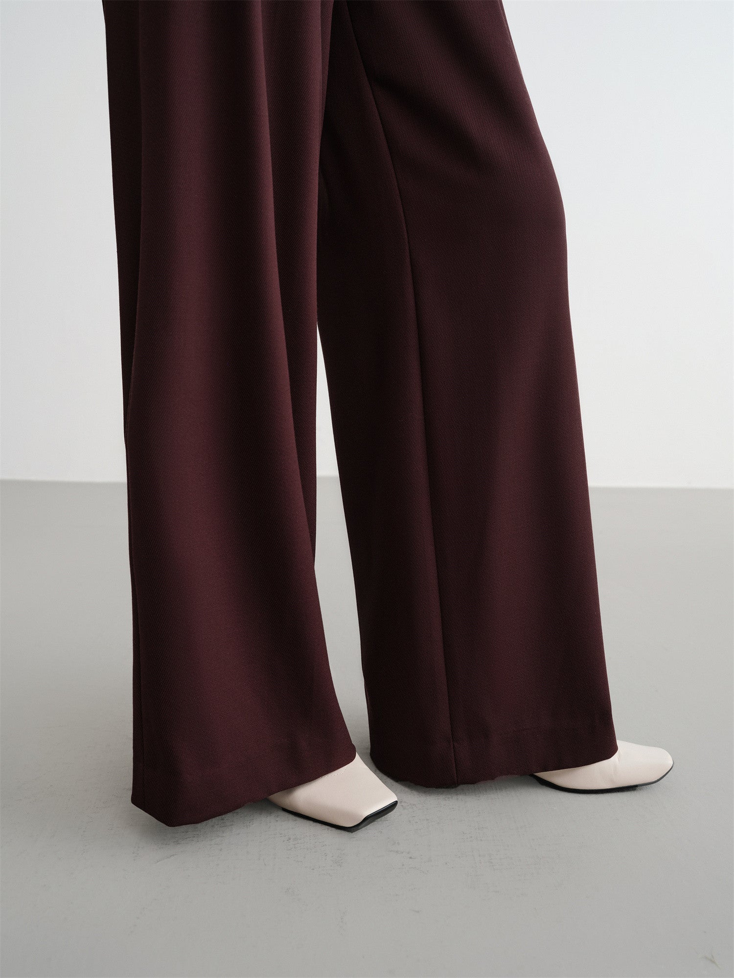 Straight-cut Commuter Suit Pants | Purple