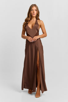 Arabella Maxi Dress | Chocolate