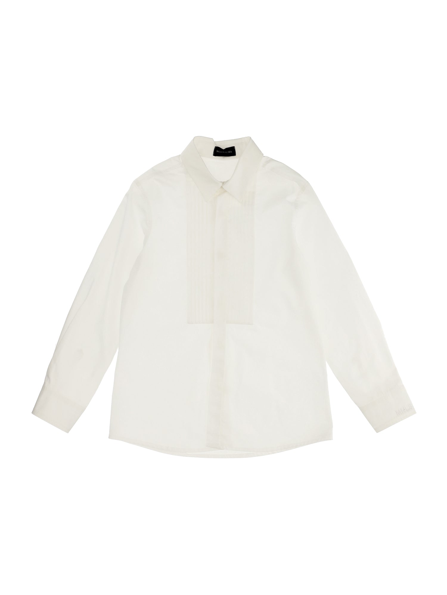 Boys | Plastron Poplin Shirt | White