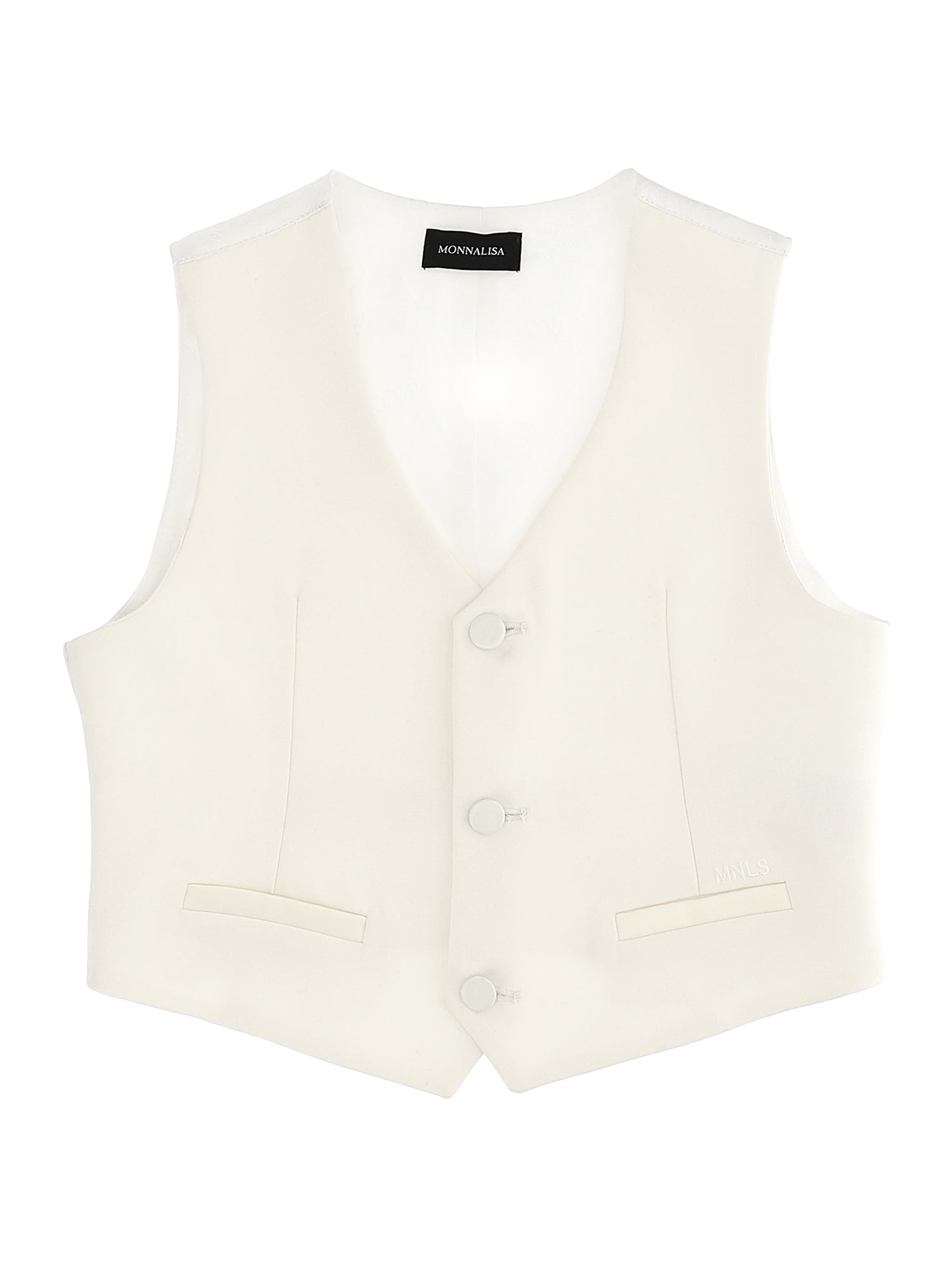 Boys | Satin Tuxedo Waistcoat | Butter