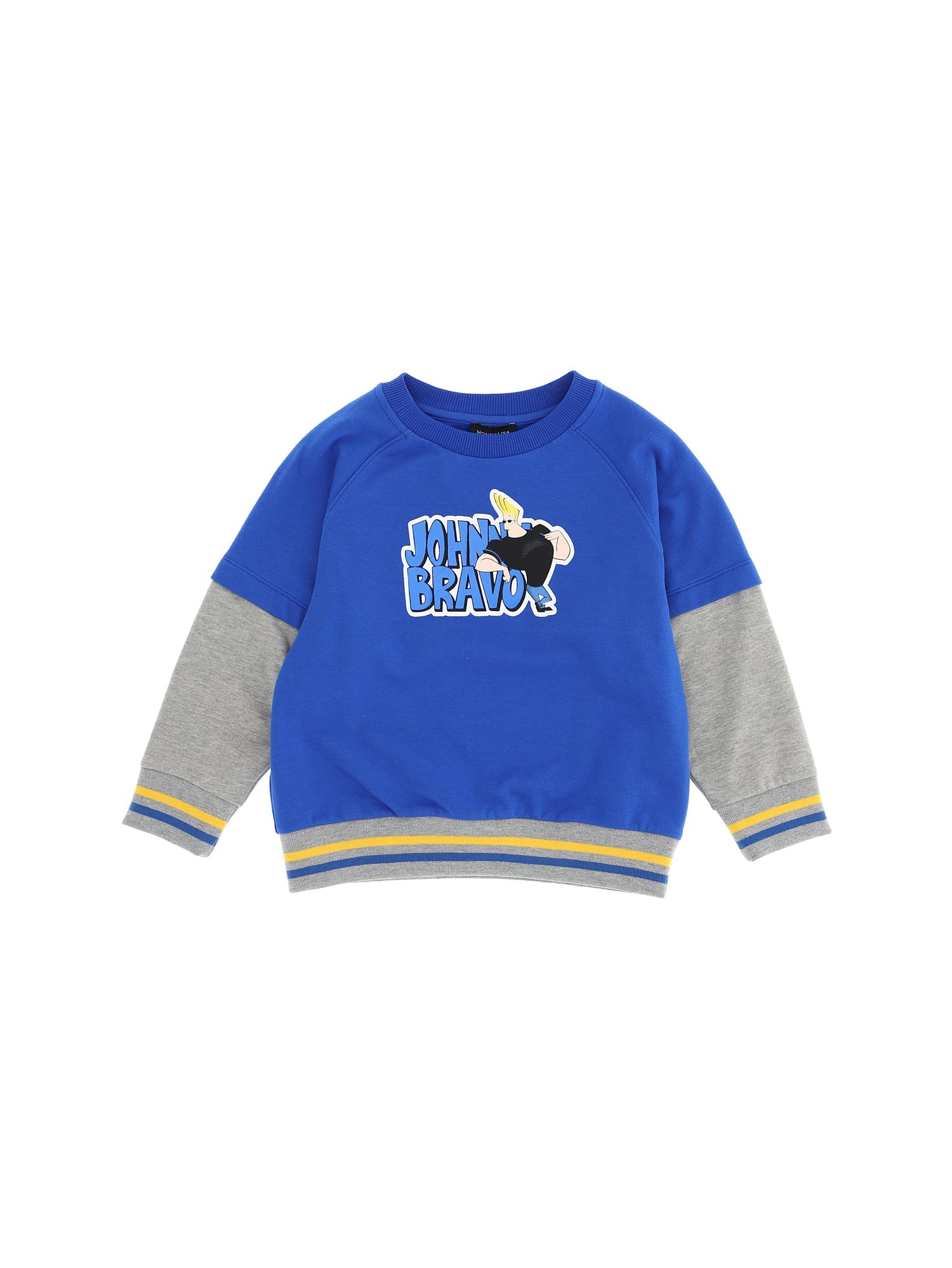 Boys | Johnny Bravo Double Sleeve Sweatshirt | Grey/Bluette