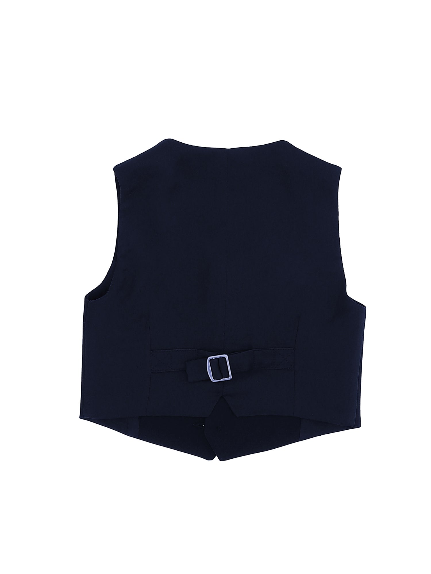 Boys | Classic Waistcoat With Satin Details | Dark Blue