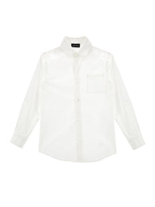 Boys | Stretch Poplin Shirt | Cream