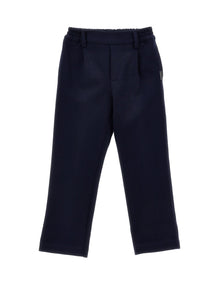 Boys | Double-Sided Milano Stitch Trousers | Dark Blue