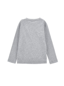 Boys | Dapper Print Organic Cotton T-Shirt | Grey
