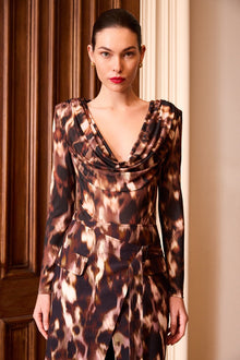 Printed Bodysuit | Leopard Desert Palm Print
