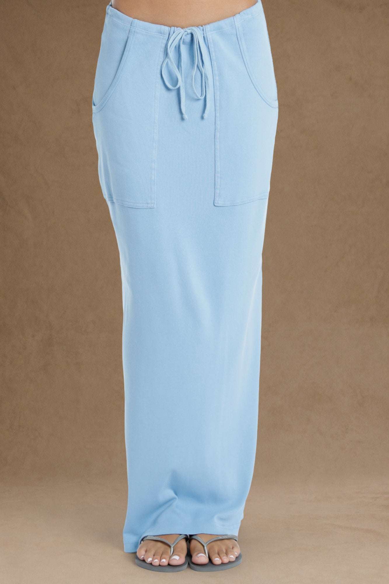 Women | Vintage Cargo Slim Skirt | Sky