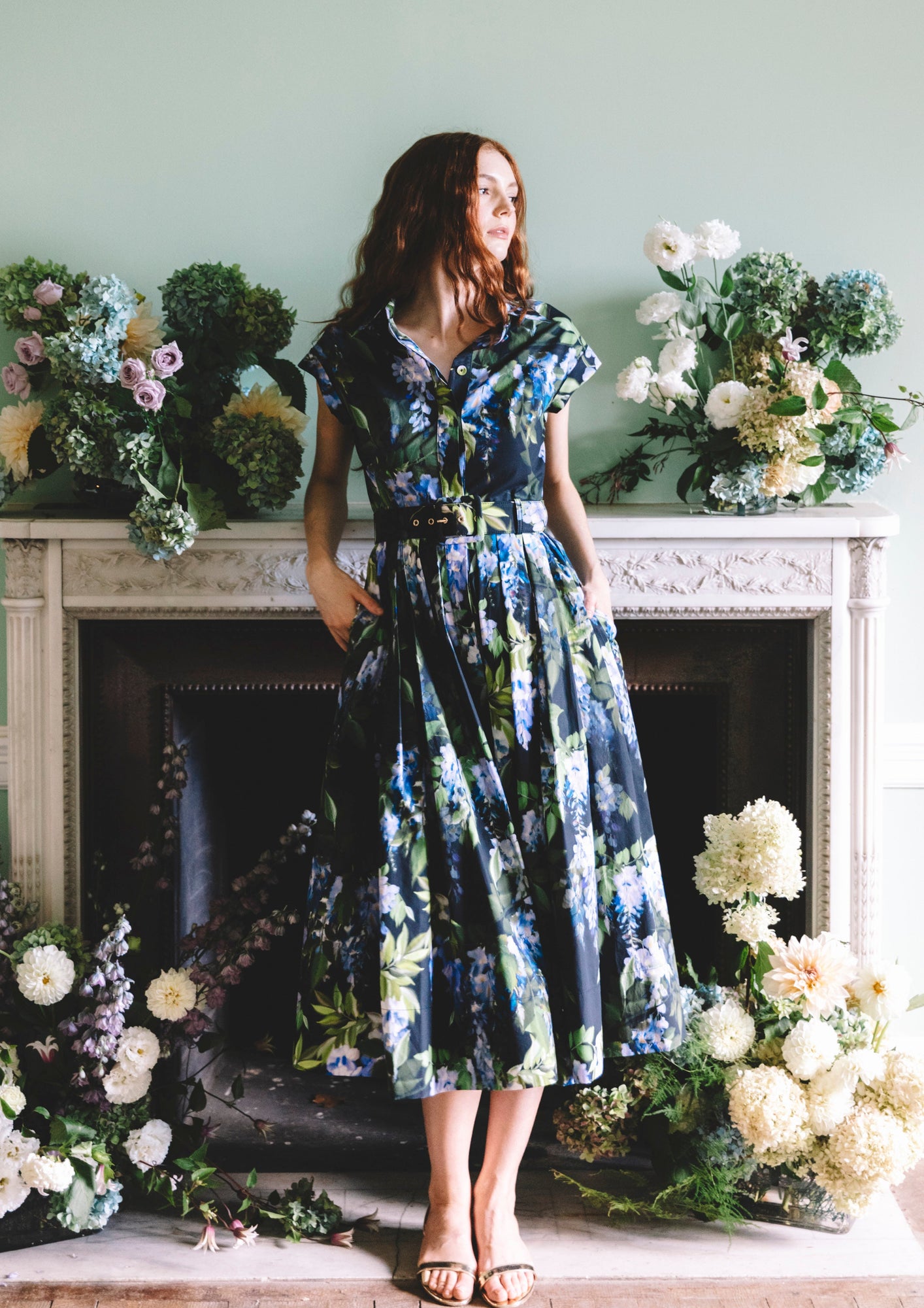 Octavia Dress | Wisteria Black