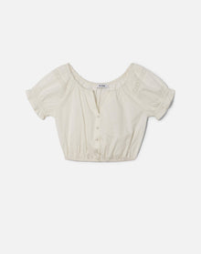 Womens | Pattie Puff Sleeve Blouse | Vintage White