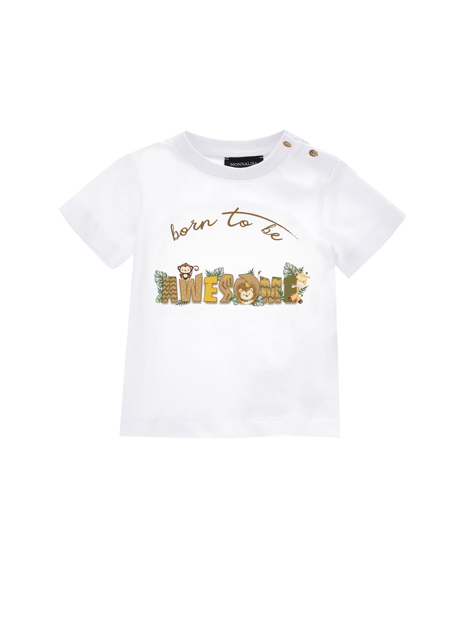 Boys | Safari Jersey T-Shirt | White/Ecru