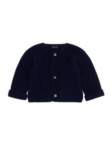Boys | Tricot Cotton Cardigan | Navy Blue