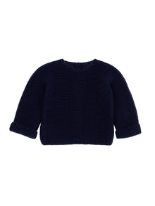 Boys | Tricot Cotton Cardigan | Navy Blue