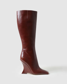 Womens | Adriana Leather Boot | Brown