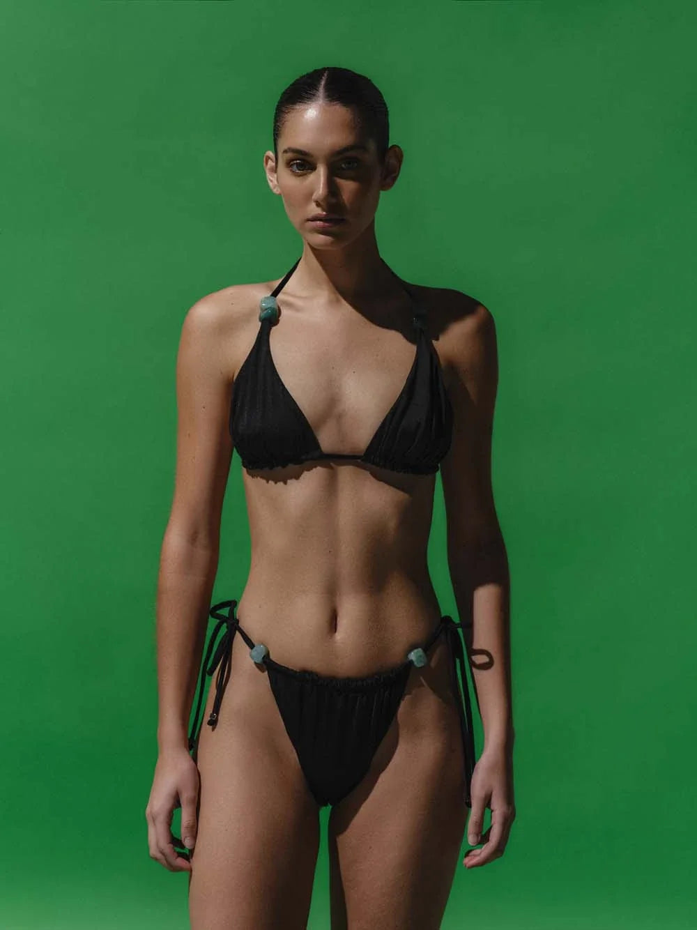 Gaia Bikini Top | Black