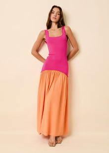 Womens | Camila Dress | Orange Soda/Paradise Pink