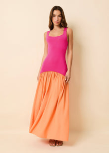Womens | Camila Dress | Orange Soda/Paradise Pink