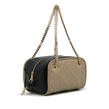 Burberry | Pre-Owned Quilted Cube Chain Shoulder Bag | Brown