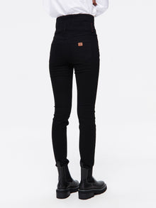 Springy Cropped Jeans | Black