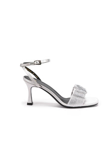 Chinese Elegant Starlight Sparkling Rhinestone Sandal | Grey