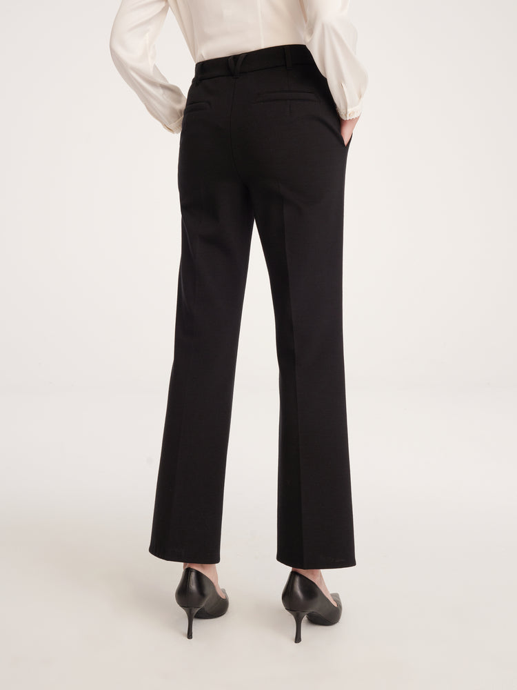 Bootcut Wool Pants | Black
