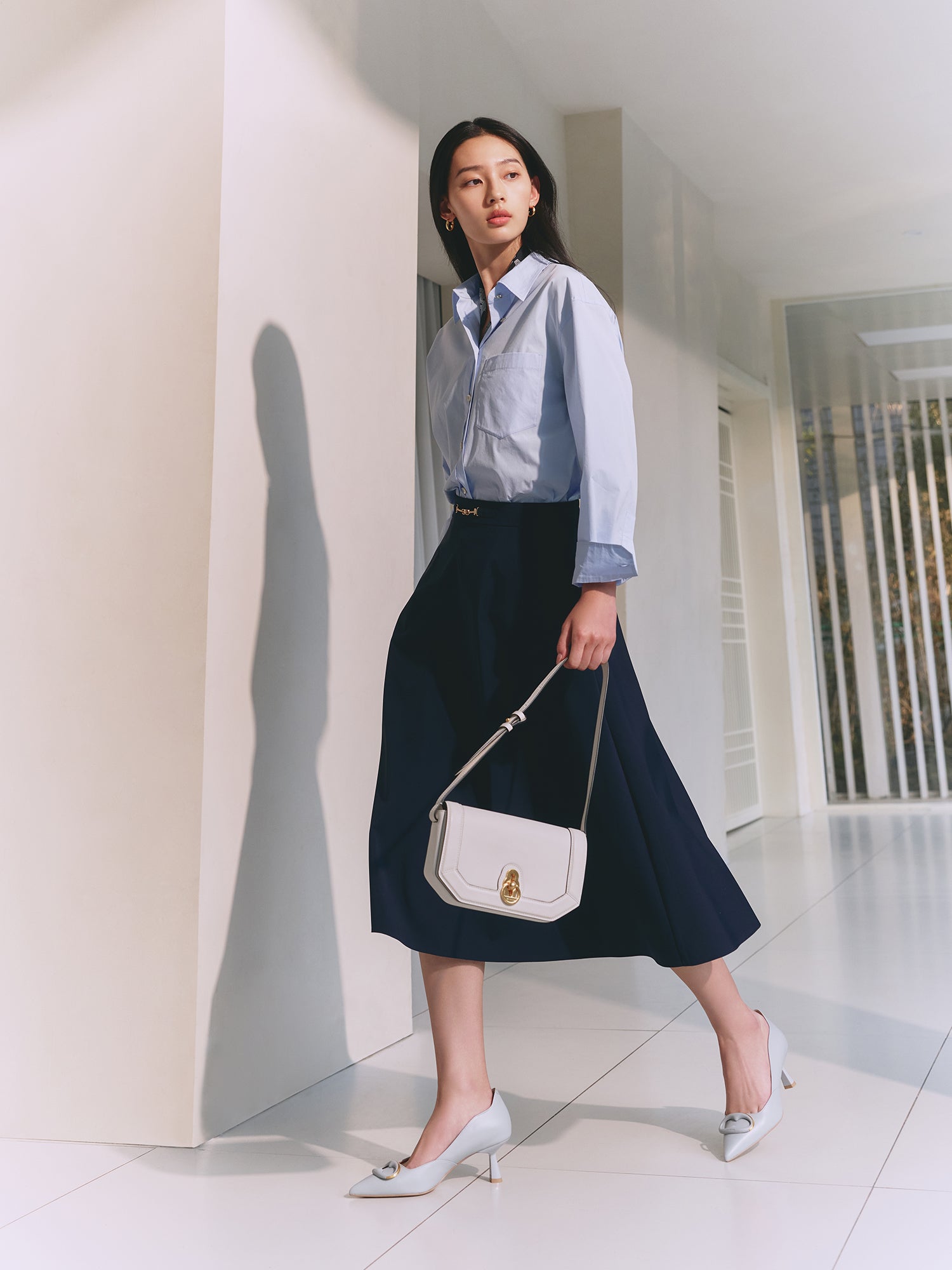 Elegant Auspicious High Heels | Blue