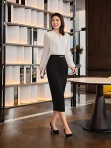 Bodycon Pencil Skirt | Black