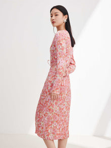 Pleated Dress | Pink