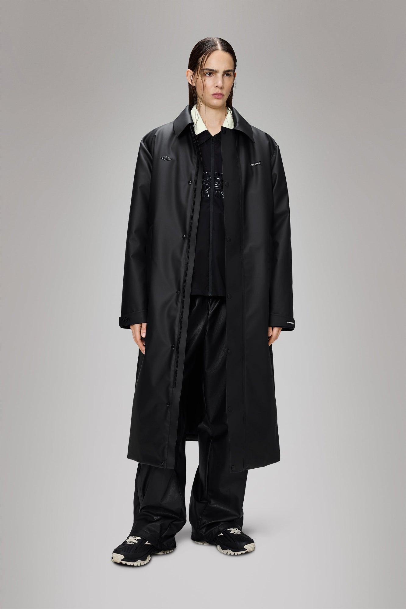 Rains Rains x Umbro Manager Coat Black Jacket