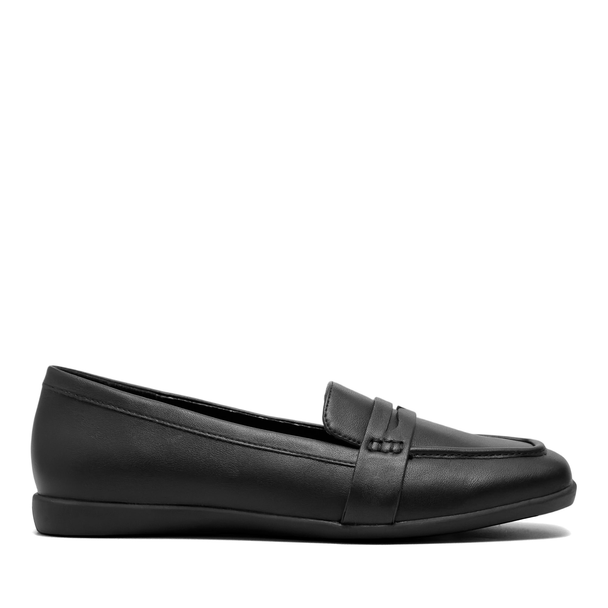 Kody Casual Loafer | Black Faux Nappa