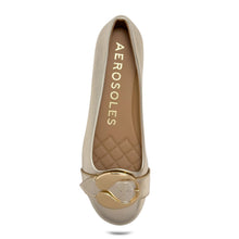 Paradise Casual Flat | Soft Gold Faux Metallic Nappa