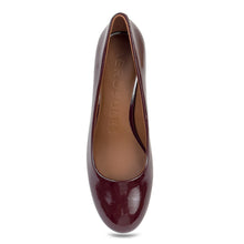 Ebel Dress Pump | Merlot Faux Crinkle Patent