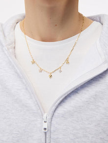 The Everyday Charm Necklace | 14K Gold on Brass | Cubic Zirconia