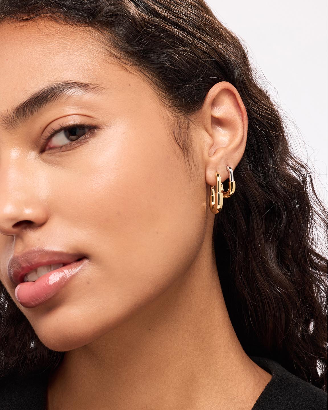 Brynley Large Hoops | 14K Gold on Brass