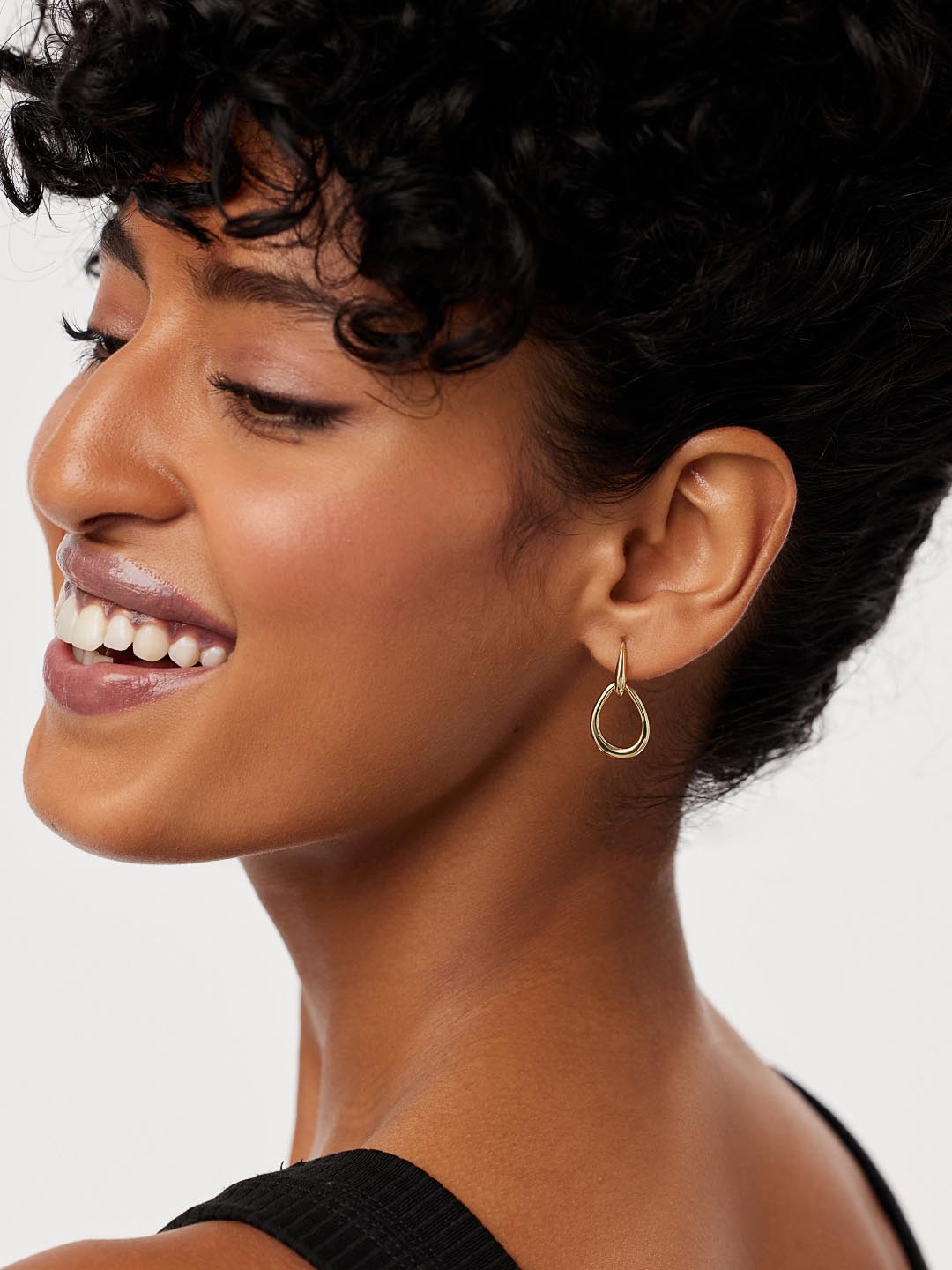 Sage Drop Earrings | 14K Gold on Brass