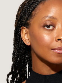 Cassie Hoop Earrings | Sterling Silver | Cubic Zirconia