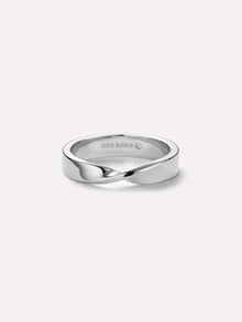 Eliora Band Ring | Rhodium on Brass