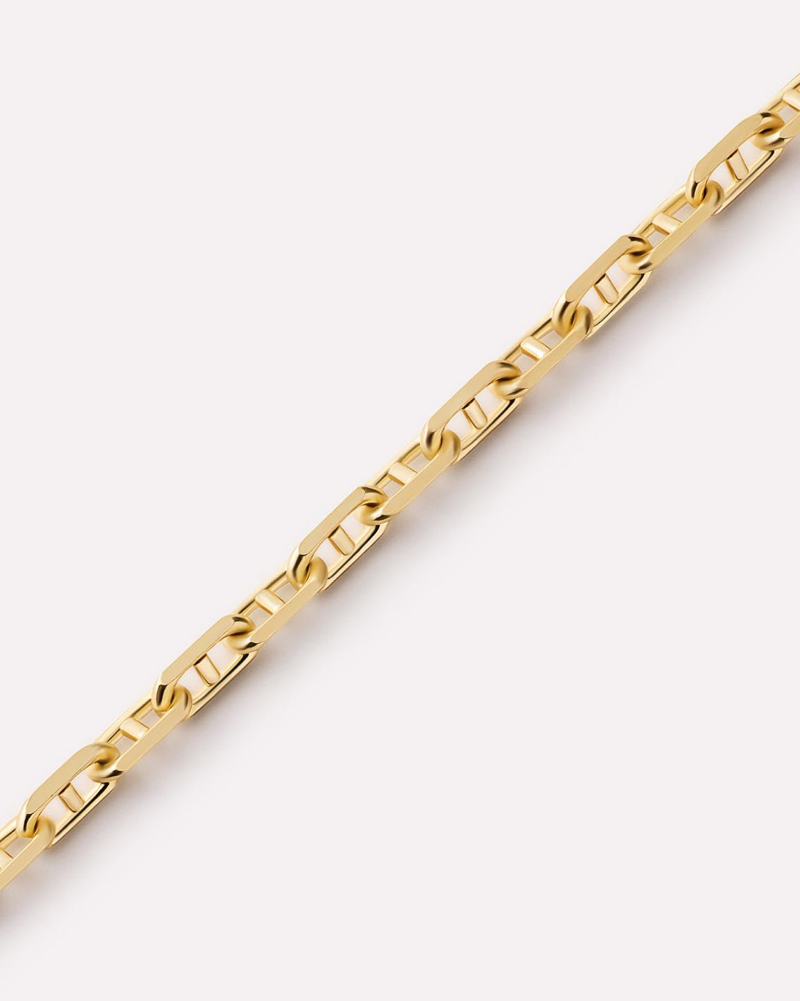 Mini Anchor Chain Necklace | 10K Solid Gold