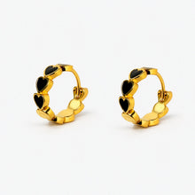 Val Earrings | 18K Gold Plated on Brass | Black