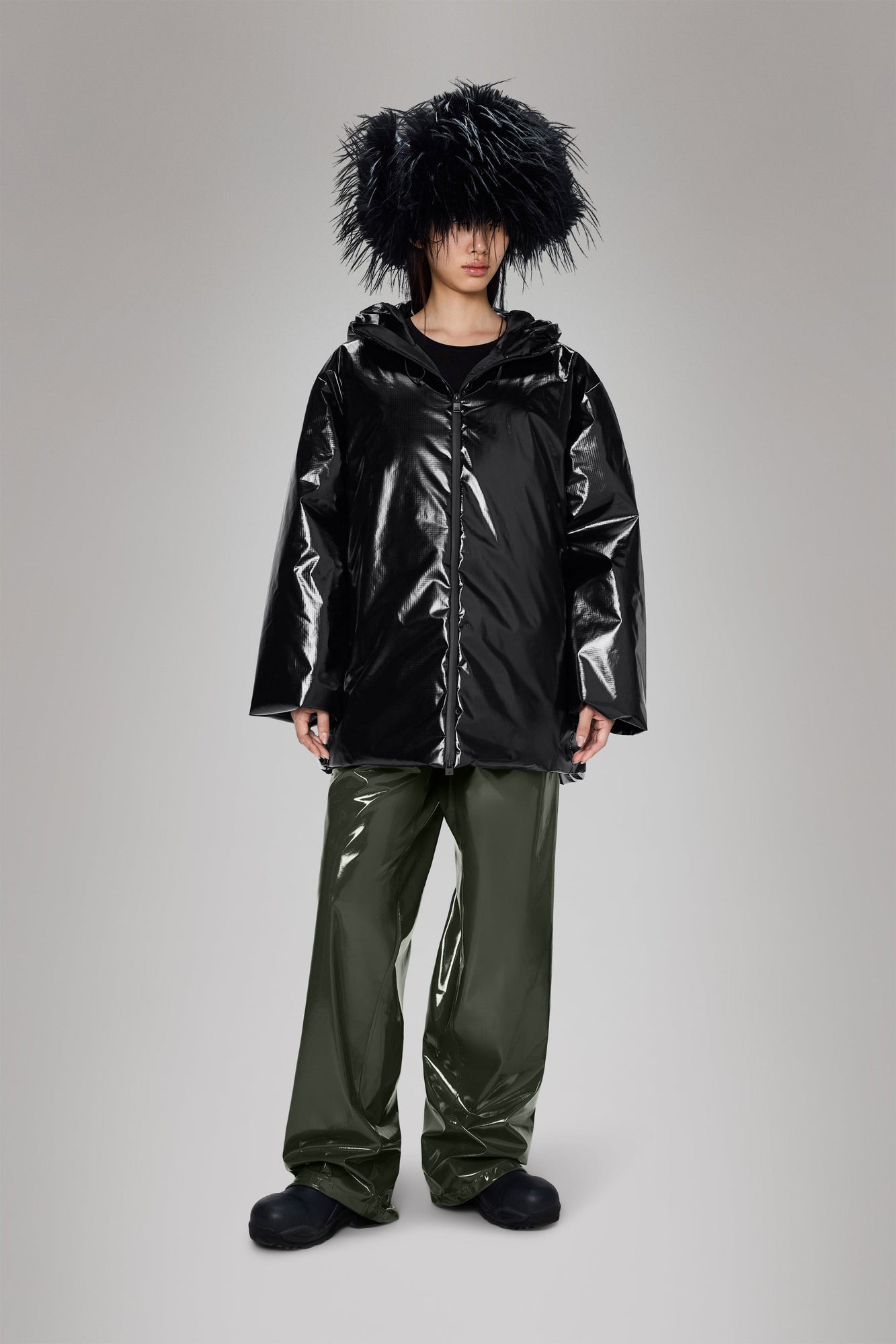 RAINS Sibu Vision Puffer Jacket Black Jacket