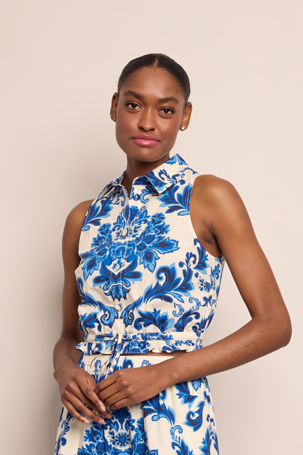 Hannah Top | Fiore Evening Blue