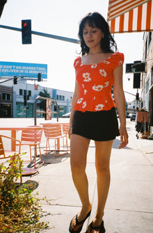 Pat Top | Red Daisy