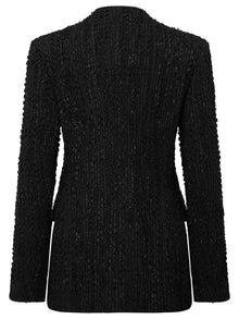 Tweed-Style Jacket | Black