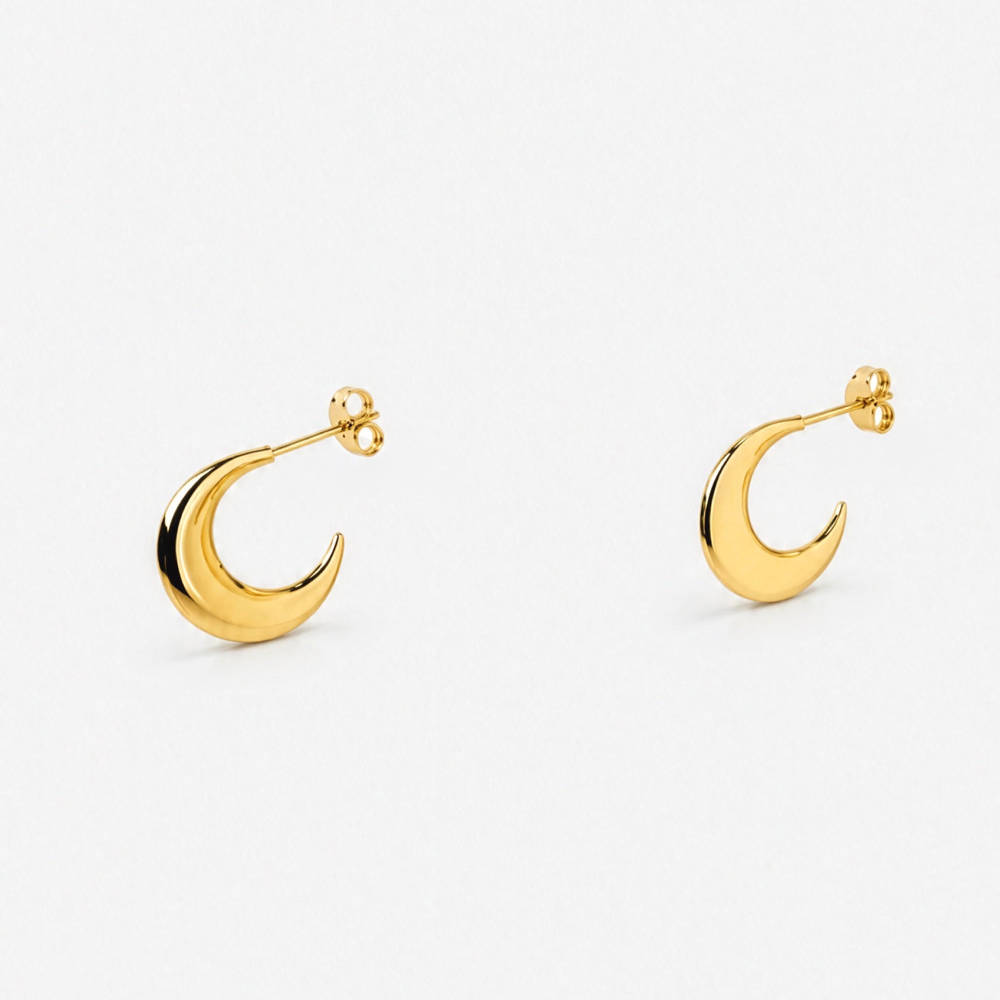 Crest Earrings | 18K Gold Plated on Brass